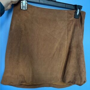 Tan Forever 21 Mini Skirt- Size Medium